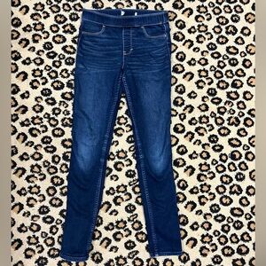 Abercrombie Kids skinny pull-on blue jeans, Size 14